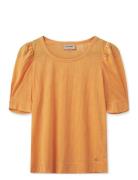 Mmchrissie Burn-Out Tee Orange MOS MOSH