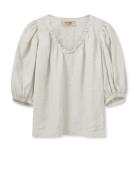 Mmtaissa Linen Blouse White MOS MOSH