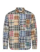 Zinger Patchwork Long Sleeve Shirt Patterned Percival