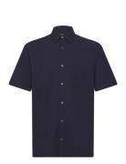 Grida Cotton Victor Shirt Ss Blue Mads Nørgaard