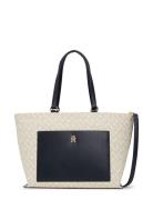 Th Distinct Tote Mono Navy Tommy Hilfiger