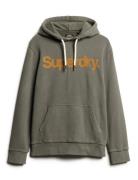 Classic Core Logo Hoodie Khaki Superdry