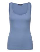 Cotton-Blend Tank Top Blue Lauren Ralph Lauren