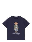 Polo Bear Cotton Jersey Tee Navy Ralph Lauren Baby