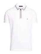 Rwb Zip Placket Tipping Reg Polo White Tommy Hilfiger