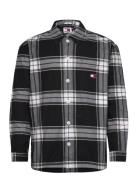 Tjm Bold Check Overshirt Ext Black Tommy Jeans