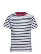 Striped Cotton Jersey Tee Blue Ralph Lauren Kids