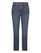 High-Rise Straight Ankle Jean Blue Lauren Ralph Lauren