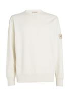 Badge Crew Neck White Calvin Klein Jeans