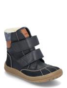 Boots - Flat - With Velcro Navy ANGULUS