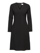 I Don´t Textured Dress Black Fall Winter Spring Summer