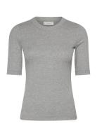 Dagnaiw Melange T-Shirt Grey InWear