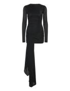 Cassidy Tie Front Dress Black Bardot