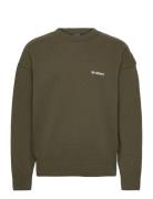 Logo Relaxed Knit Sweater Green HAN Kjøbenhavn