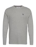 Uspa T-Shirt Ls Brolin Men Grey U.S. Polo Assn.