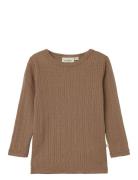 Nmfnaima Ls Wool Top Lil Brown Lil'Atelier