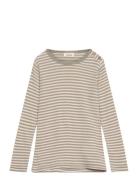 Nmmfable Fio Ls Wool Top Lil Beige Lil'Atelier