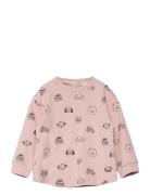 Sweatshirt Ls Aop Pink Minymo