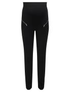 Olmdaphne Hw Zip Legging Pnt Black Only Maternity