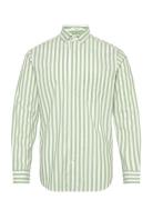 Reg Poplin Stripe Shirt Green GANT