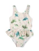 Eva – Badedragt 1-2 År – First Swim Beige Filibabba