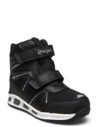 Taier Kids Wp Boot W/Lights Black ZigZag