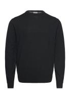 100 % Merino Crew Neck Knit Black Lindbergh