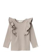 Nmfnara Ls Slim Top Lil Beige Lil'Atelier