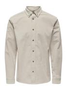 Onsmichael 18W Reg Cord Stretch Ls Noos Beige ONLY & SONS