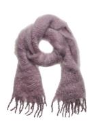 Aurora Kid Mohair Scarf Purple Balmuir