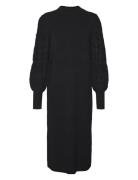 Vmlim Ls Highneck Calf Dress Ga Boo Black Vero Moda