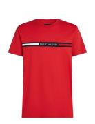 Hilfiger Chest Insert Tee Red Tommy Hilfiger