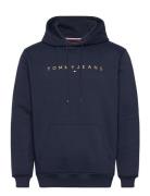 Tjm Reg Linear Gold Hood Ext Navy Tommy Jeans