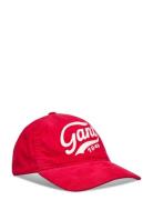 Logo Washed Cord Cap Red GANT