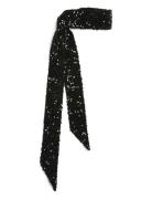 Pckam Long Sequins Scarf Black Pieces