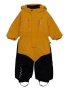 Penguin Snowsuit Kids Moss 104 Yellow ISBJÖRN Of Sweden