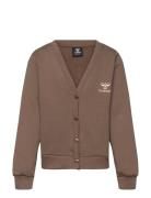 Hmlt Sweat Cardigan Brown Hummel