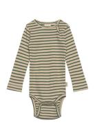 Body L/S Modal Striped Green Petit Piao