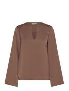 Bs Aubrey Regular Fit Shirt Brown Bruun & Stengade