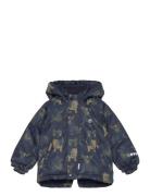 Snow Jacket Aop Navy Minymo