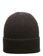 Slhmason Merino Wool Beanie Brown Selected Homme