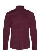 Fine Corduroy Shirt L/S Burgundy Lindbergh