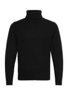 Brushed Roll Neck Jumper Black Superdry