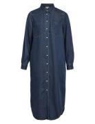 Objframa Dnm Lo L/S Shirt Dress Cc1 Aw Navy Object