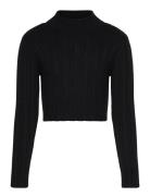 Cropped Knit Pullover Black Tom Tailor