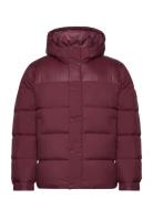 Mix Down Hooded Puffer Jacket Red Tommy Hilfiger