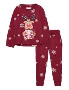 Rudolph’s Cute Pyjamas Red Kids Patterned Christmas Sweats