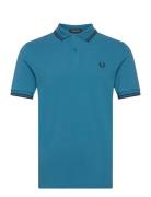 Twin Tipped Fp Shirt Blue Fred Perry