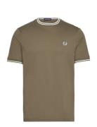 Twin Tipped T-Shirt Green Fred Perry