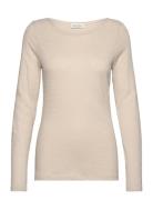 T-Shirts Long Sleeve Cream Marc O'Polo